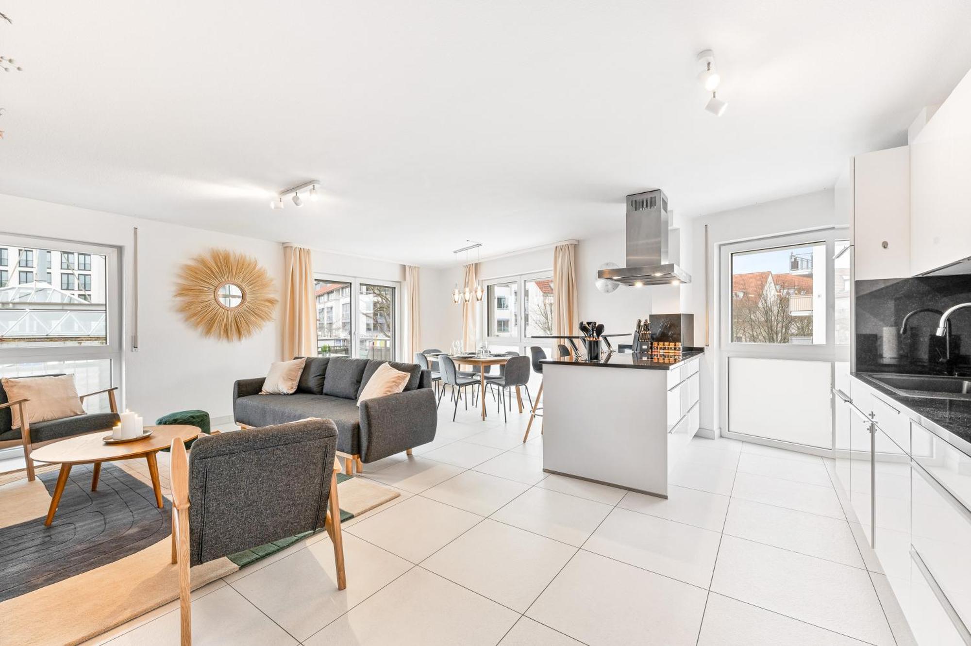 Design-Apartment - Kueche - Parken - Zentral ラインフェルデン＝エヒターディンゲン エクステリア 写真